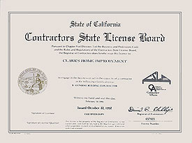 Contrators License